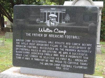Walter Camp Marker image. Click for full size.