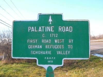 Palatine Road Marker. Click for full size. Palatine Road Marker image. Click for full size.