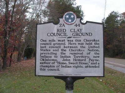 Red Clay Council Ground Marker image. Click for full size.