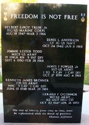 Vietnam Memorial Honor Roll image. Click for full size.