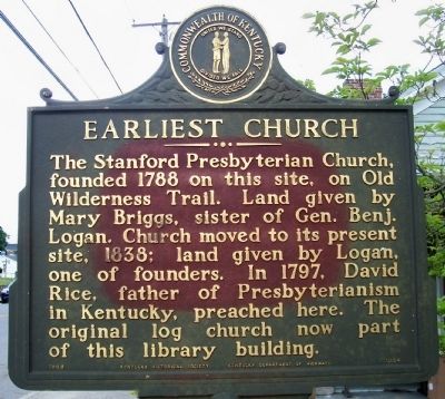 Earliest Church Marker image. Click for full size.