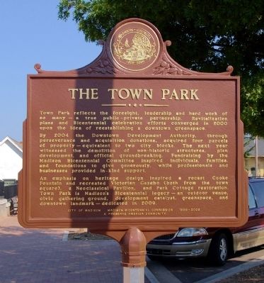 The Town Park Marker image. Click for full size.
