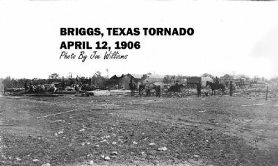 Historic photo of Briggs following the 1906 tornado image. Click for full size.