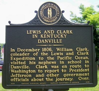 Lewis and Clark in Kentucky - Danville Marker image. Click for full size.