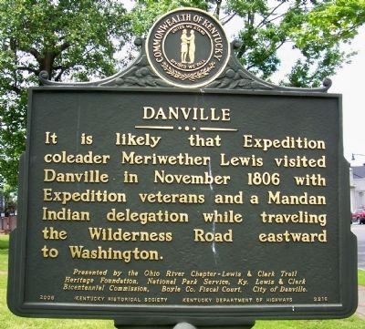 Danville Side of the Marker image. Click for full size.