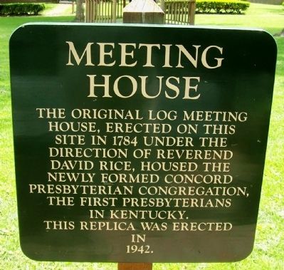 Presbyterian Meeting House Sign image. Click for full size.