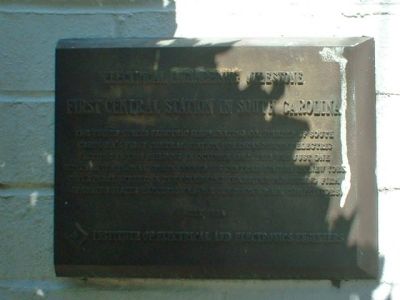 First Central Station in South Carolina Marker image. Click for full size.