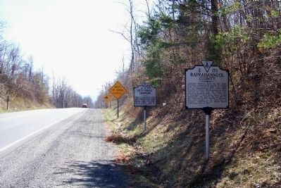 Warren County / Rappahannock County Marker image. Click for full size.