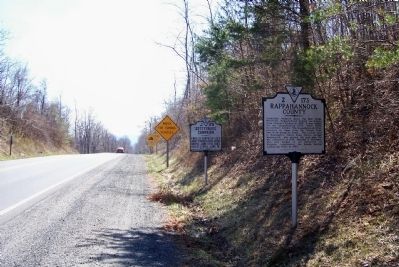 Warren County / Rappahannock County Marker. Click for full size. Warren County / Rappahannock County Marker image. Click for full size.