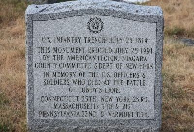 U.S. Infantry Trench Marker image. Click for full size.