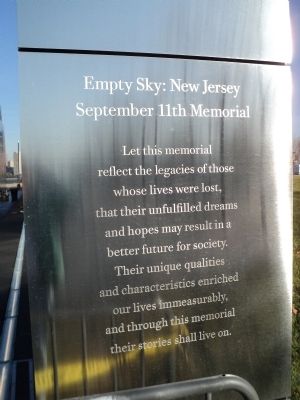 Empty Sky: New Jersey Right Marker image. Click for full size.
