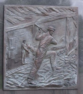 "The West Virginia Coal Miner" Southwest Panel image. Click for full size.