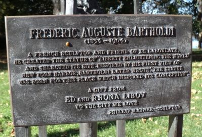 Frederic Auguste Bartholdi Marker image. Click for full size.