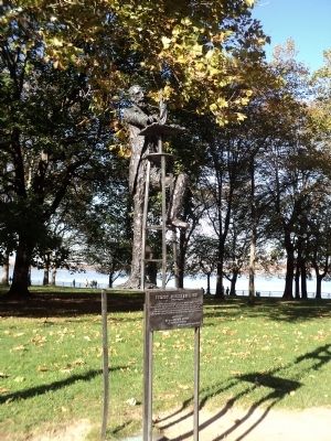 Frederic Auguste Bartholdi<br>Sculpture and Marker image. Click for full size.