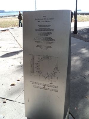 The American Immigrant Wall of Honor Marker image. Click for full size.