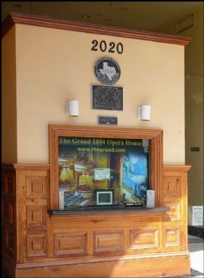 1894 Grand Opera House Marker. Click for full size. 1894 Grand Opera House Marker image. Click for full size.
