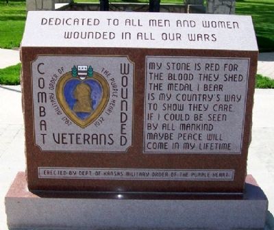 Purple Heart Memorial. Click for more information. Purple Heart Memorial image. Click for more information.
