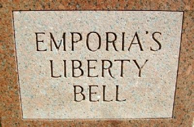 Emporia's Liberty Bell Monument image. Click for full size.