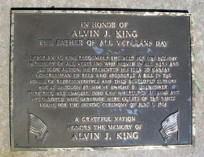 Alvin J. King Marker image. Click for full size.