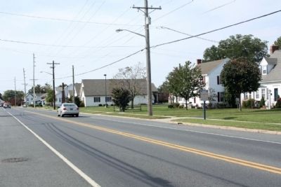 Georgetown Marker, looking west along East Market Street (State Route 404 / US 9) image. Click for full size.