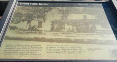 Great Falls Tavern Marker image. Click for full size.