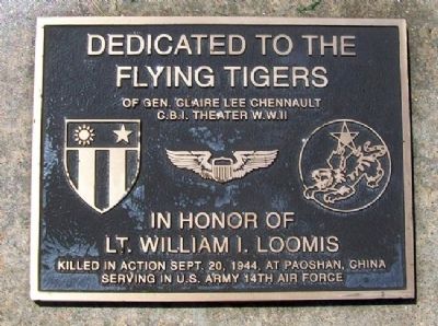 Lt. William I. Loomis Memorial. Click for full size. Lt. William I. Loomis Memorial image. Click for full size.