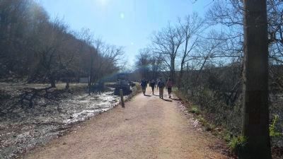 Hikers on the Tow Path, headed south toward Georgetown, D.C. image. Click for full size.