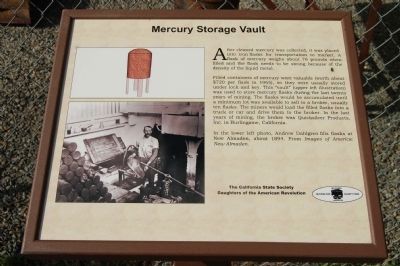 Mercury Storage Vault Marker image. Click for full size.