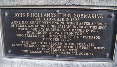 John P. Hollands First Submarine Marker image. Click for full size.
