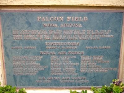 Falcon Field Marker image. Click for full size.