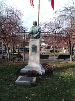 Federici Park Marker & Columbus Statue image. Click for full size.