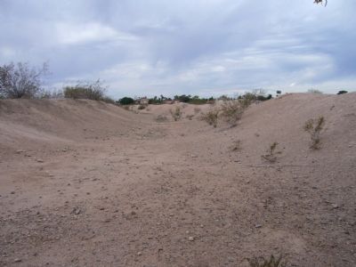 Ancient Hohokam Canal. Click for full size. Ancient Hohokam Canal image. Click for full size.
