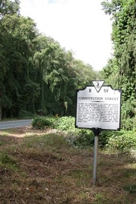 Constitution Forest Marker image. Click for full size.