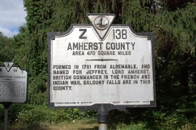 Amherst County Face of Marker image. Click for full size.