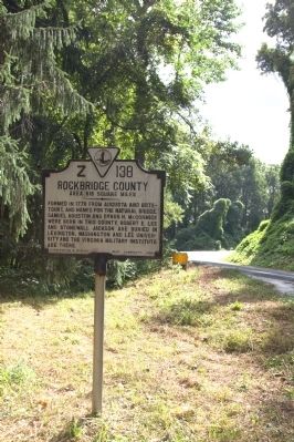 Rockbridge County Face of Marker. Click for full size. Rockbridge County Face of Marker image. Click for full size.
