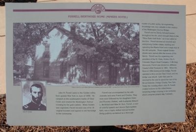 Ferrell/Berthoud Home (Miners Hotel) Marker image. Click for full size.