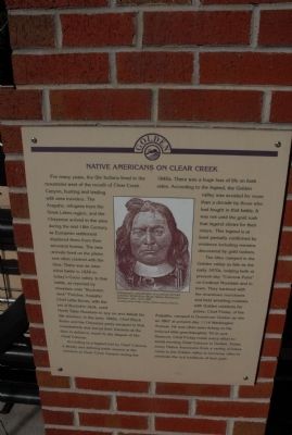 Native Americans on Clear Creek Marker image. Click for full size.