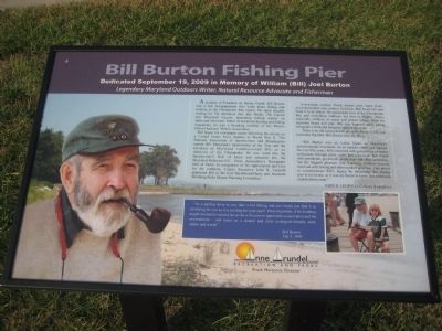 Bill Burton Fishing Pier Marker image. Click for full size.