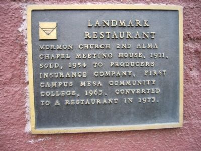Landmark Restaurant Marker image. Click for full size.