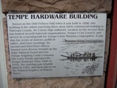 Tempe Hardware Building Marker image. Click for full size.