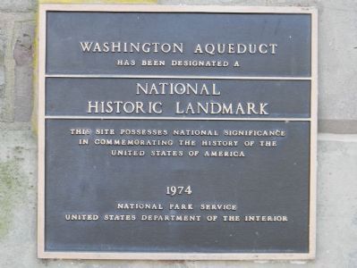 Washington Aqueduct Marker image. Click for full size.