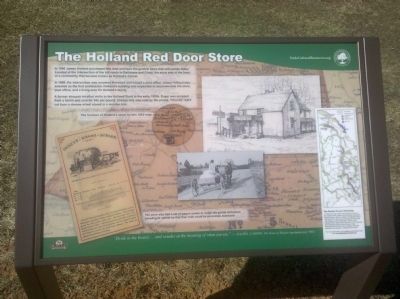 The Holland Red Door Store Marker image. Click for full size.