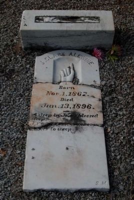 J Clark Alewine Tombstone image. Click for full size.