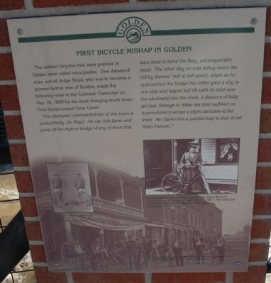 First Bicycle Mishap in Golden Marker image. Click for full size.