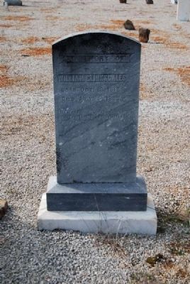 William Clinkscales Tombstone image. Click for full size.
