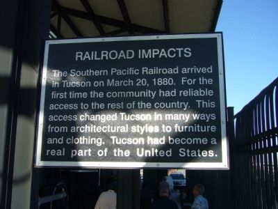Railroad Impacts Marker image. Click for full size.