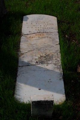 S.E. Copeland Tombstone image. Click for full size.