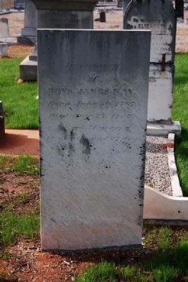 Rev. James Kay Tombstone image. Click for full size.