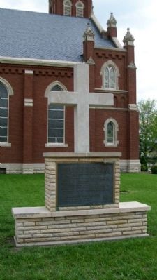 St. Mary's Hospital of Emporia Marker and Cross image. Click for full size.