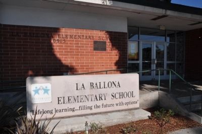 La Ballona Elementary School and Marker image. Click for full size.
